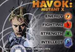 Havok : Mutant X  4-Grid Character Card